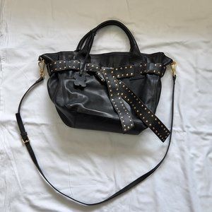 🥳 FINAL SALE 🎉 Authentic Genuine Leather Black Shoulder Bag Purse from I…